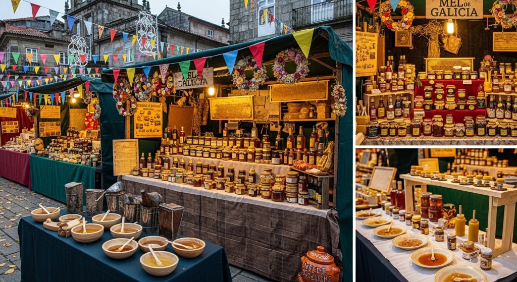 Feira do Mel en Arzúa: mieles, talleres y degustaciones gallegas