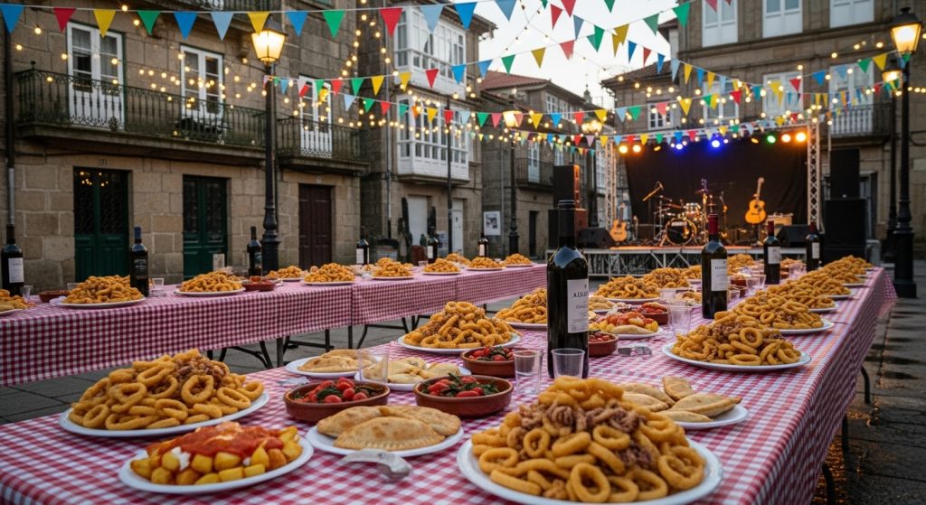 Festa do Calamar en Redondela: calamares, tapas y música al aire libre
