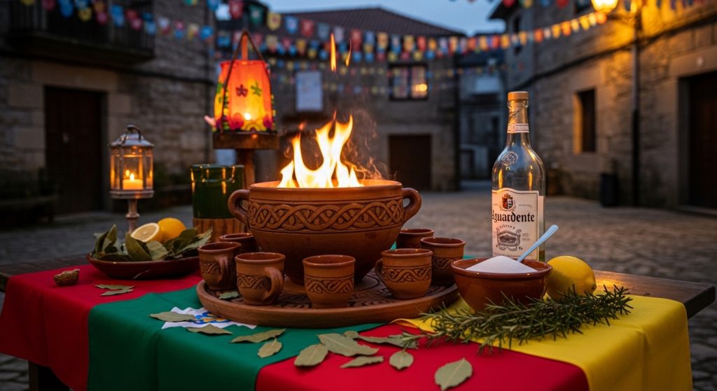 Festa da Augardente en Portomarín: aguardiente, queimada y magia gallega