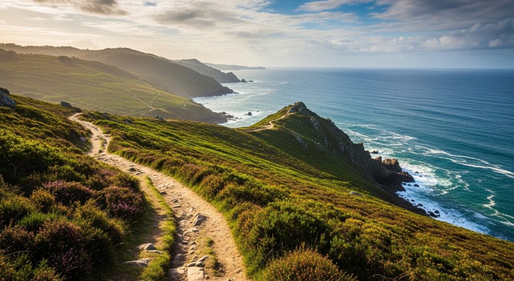 Camiñada ao miradoiro do Ézaro: vistas ao Atlántico