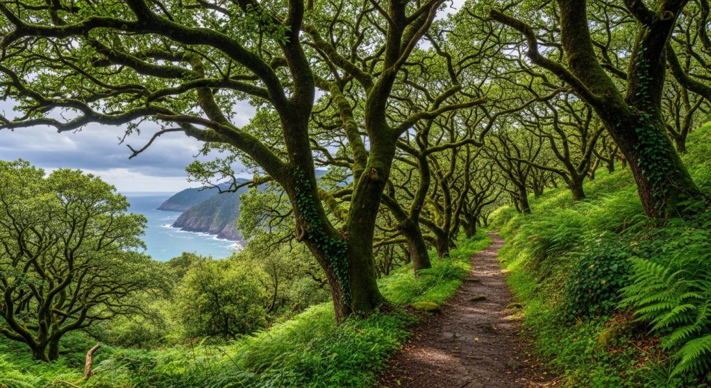 Camiño da Fraga de Catasós: castiñeiros centenarios