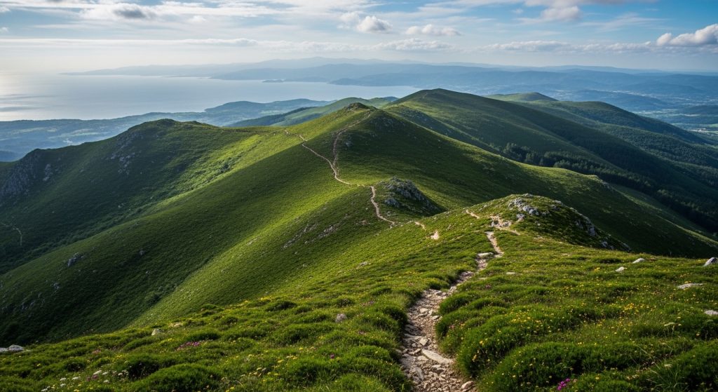 Sendeiro polo Leitariegos galego: paisaxes de alta montaña
