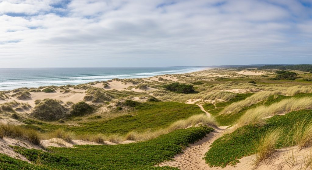 Ruta dos Seixos Brancos en Razo: dunas e mar aberto