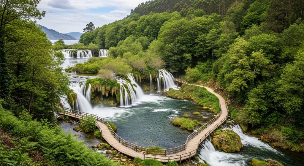 Ruta do Río Barbantiño: fervenzas e pasarelas de madeira