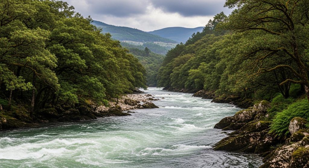 Experiencia de rafting en el río Miño para aventureros