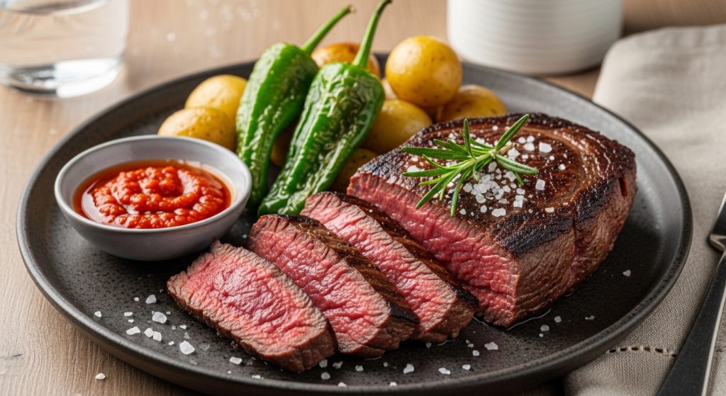 Carne de rubia gallega en tataki: la fusión que triunfa