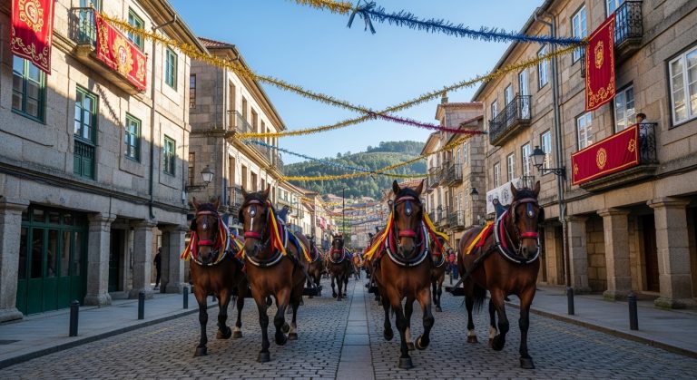 Fiesta Hípica do San Martiño en Ourense: caballos y pasacalles