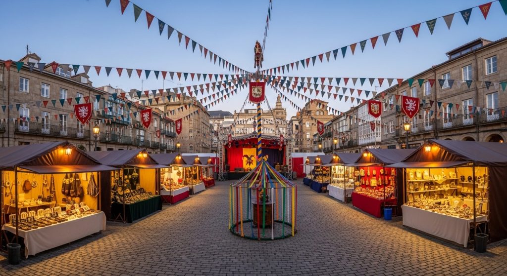 Feira das Marabillas na Coruña: artesanía, recreación histórica