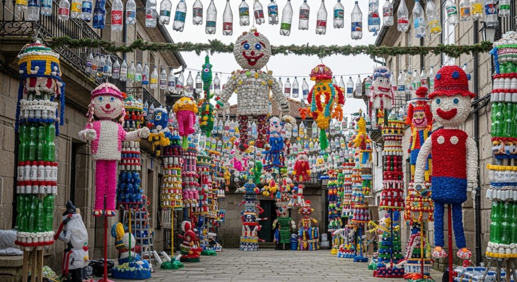 Festa dos Fíos en Valga: creatividad, reciclaje y comunidad
