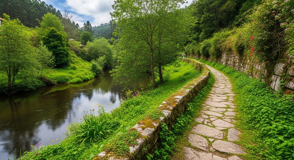 Ruta do río Ulla en Padrón: xardíns e vieiras de pedra