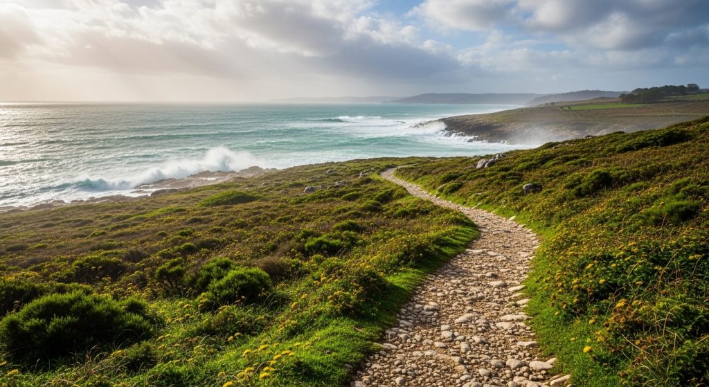 Sendeiro de Areas Longas en Lira: paseo marítimo sen asfalto
