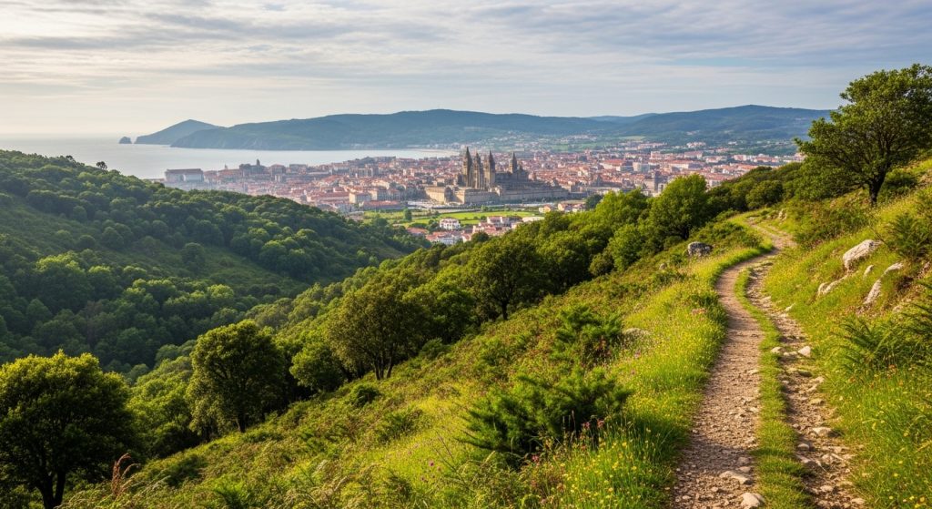 Travesía do Monte do Gozo: ollar Compostela dende as alturas