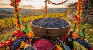 Festa da Uva en A Rúa: pisado de uva, moscatel y otoño