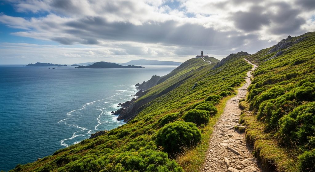 Ascensión ao Faro de Orteño: as illas atlánticas a teus pés