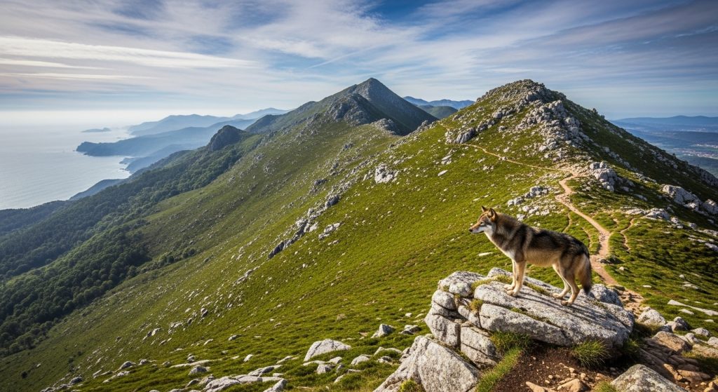 Travesía da Serra de Larouco: cumes ventosos e loba galega