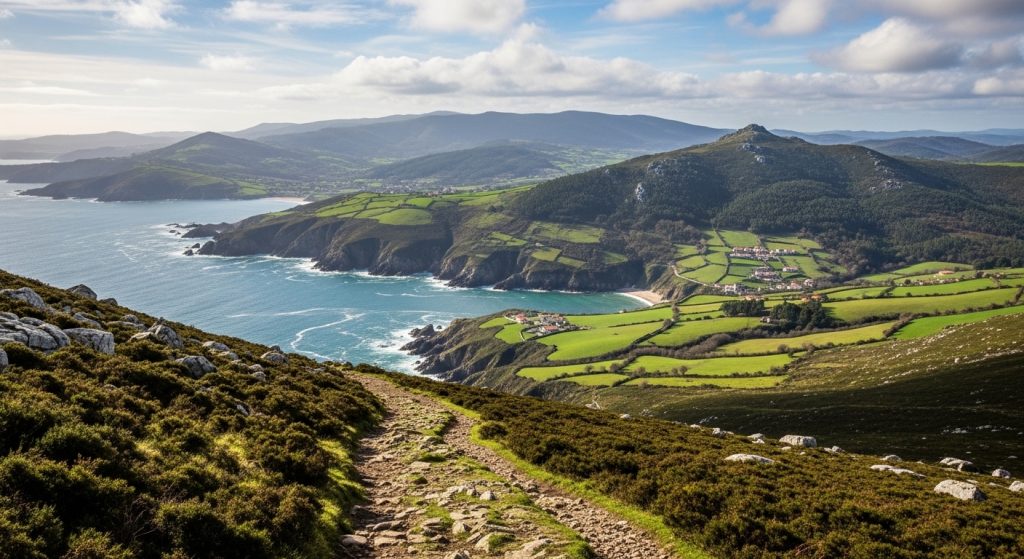 Ascenso al Pico Curota en invierno: panorámica de las Rías Baixas