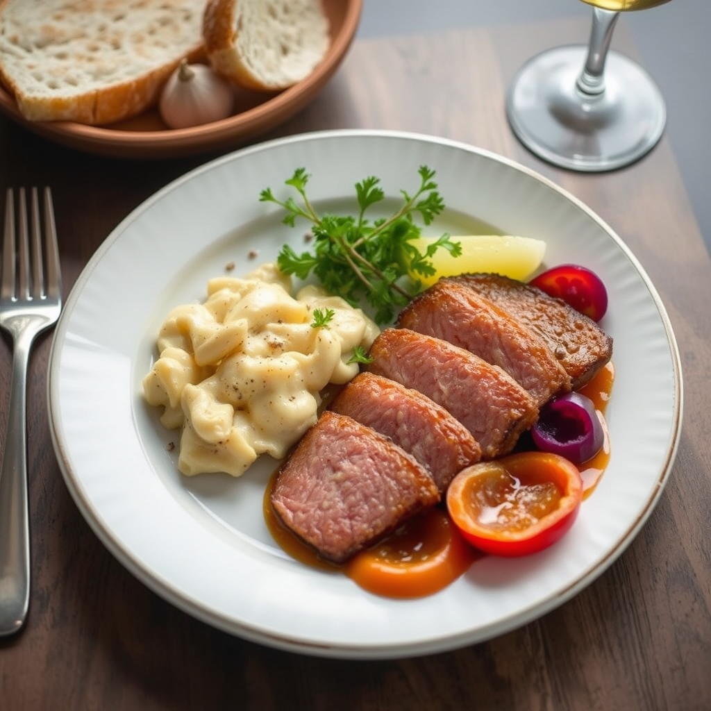 Receta tradicional de lacón asado al estilo gallego