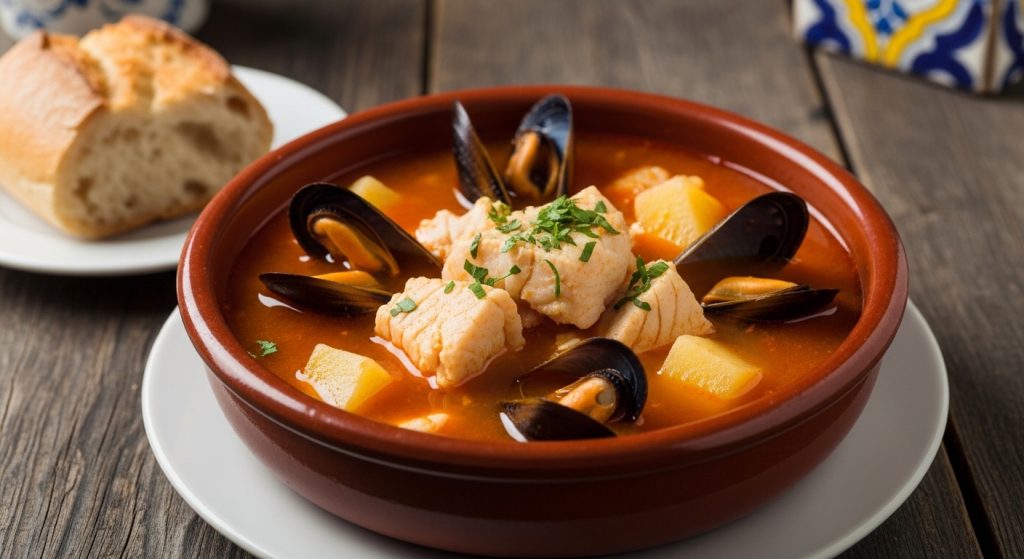 Receta original de sopa de pescado gallega