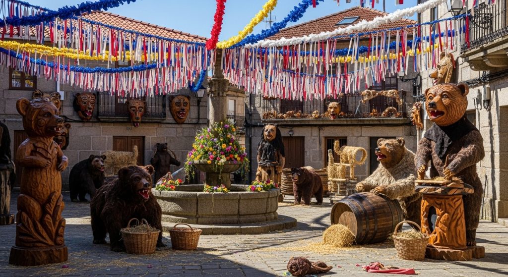 Festa do Oso en Beariz: tradición ancestral y disfraces peludos en Ourense