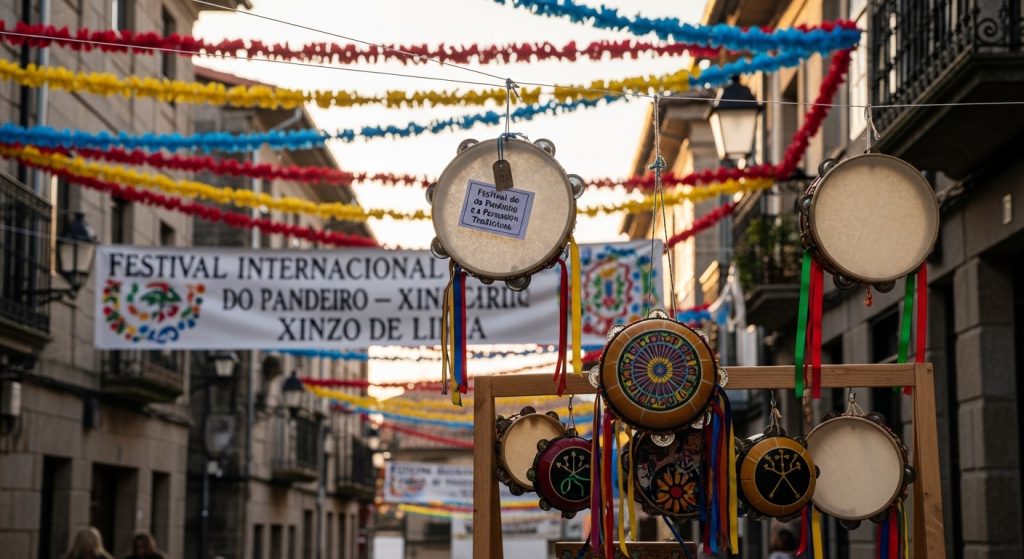 Festival Internacional de Pandeiretas de Xinzo de Limia: ritmo y mujer tradicional