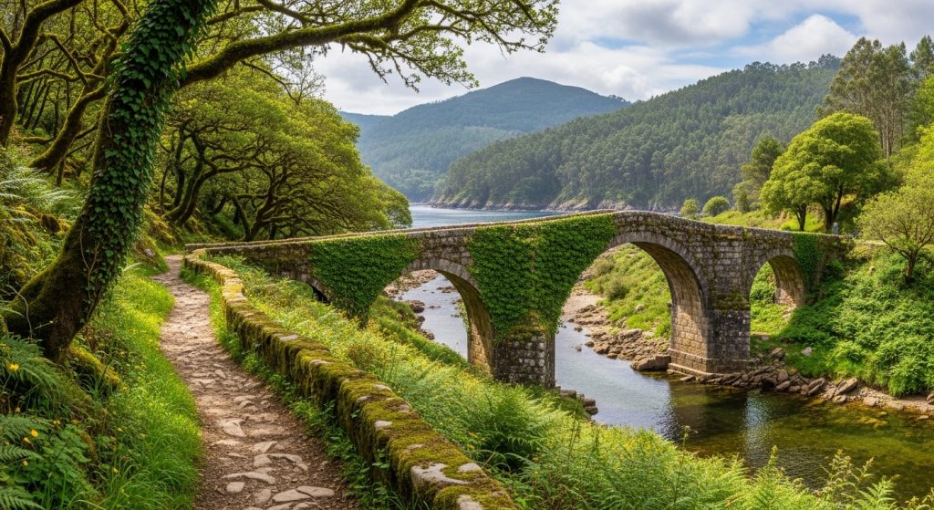 Percorrido pola Ruta das Pontes Romanas do Tambre