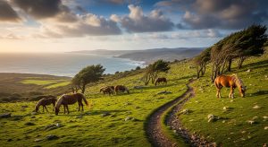 Travesía da Serra de A Capelada: ventos e cabalos salvaxes