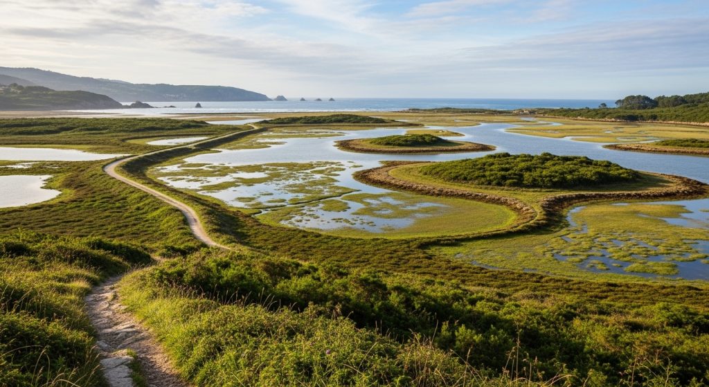 Travesía da Ría de Corme e Laxe: salinas e illas