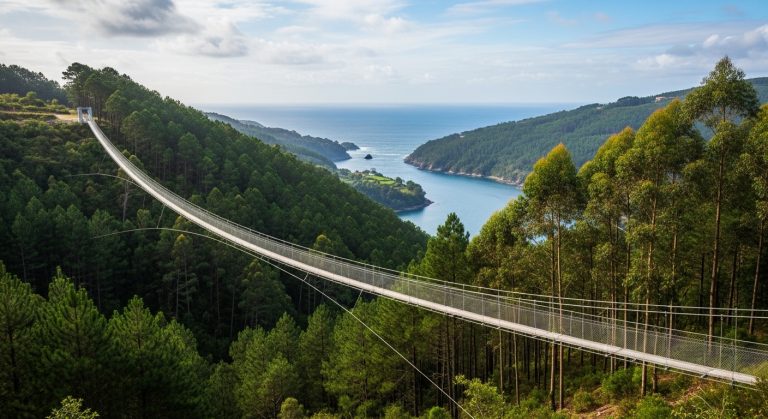 Ruta de las pontes colgantes del río Navia