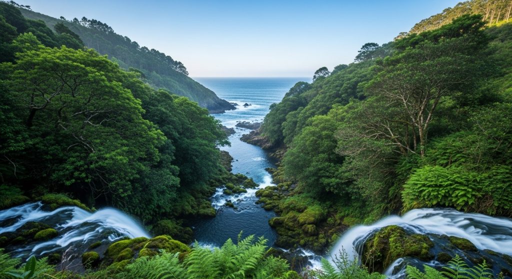 Ruta de las fervenzas do Mazo en Lalín