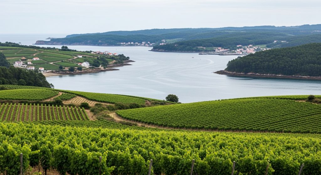 Visita a las viñedos de albariño en la ría de Salnés