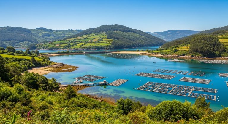 Ruta del marisco en la ría de Arousa en verano