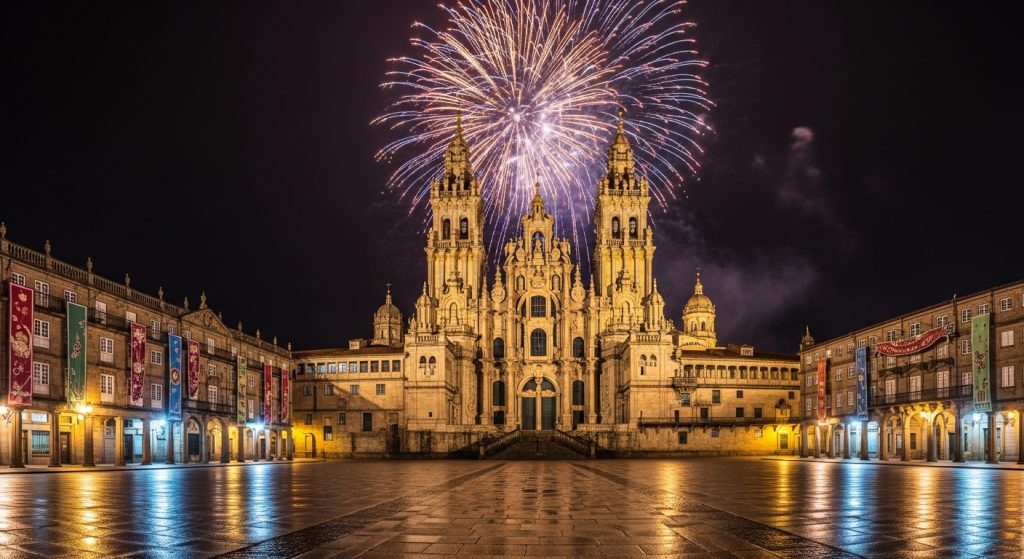 Festas do Apóstolo en Santiago: fuegos, religión y peregrinaje universal