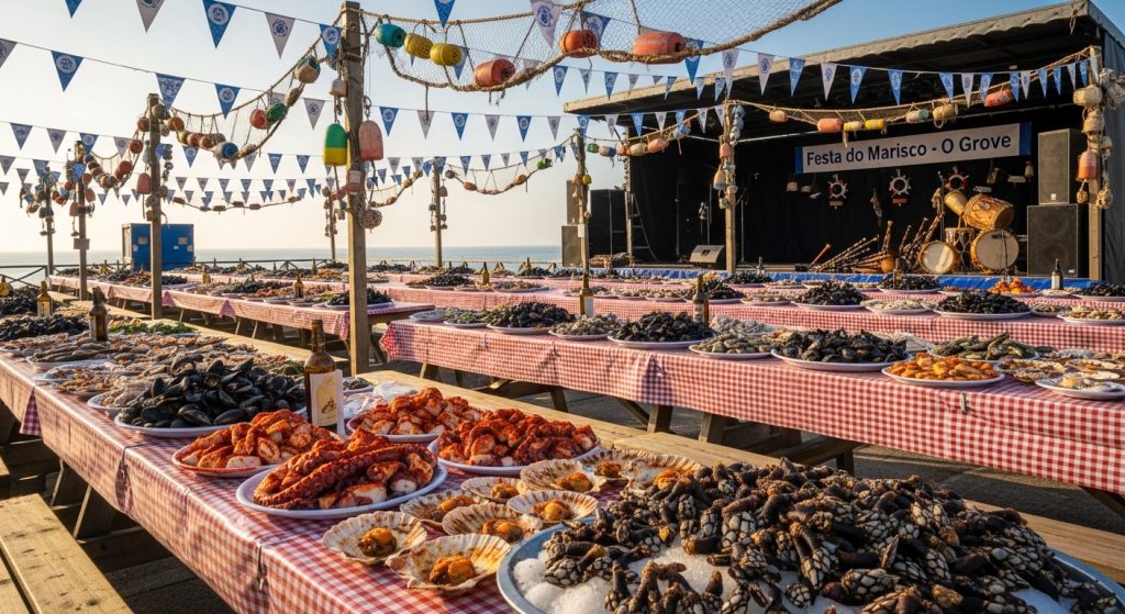 Festa do Marisco en O Grove: sabores del Atlántico y música marinera