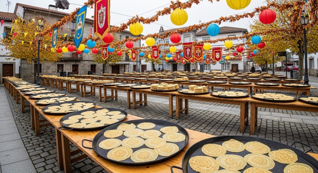 Festa da Filloa en Lestedo: el clásico postre en formato multitudinario