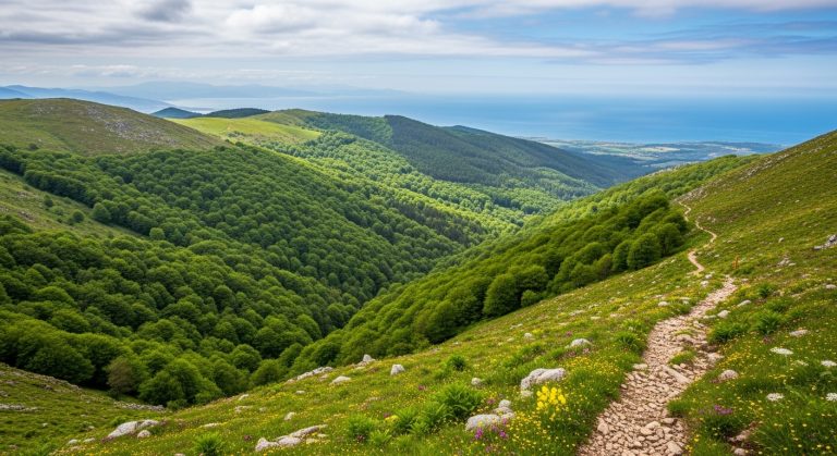 Senderismo por la Serra do Candán en primavera