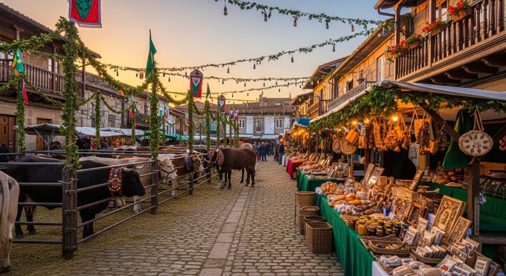 Feira de Santos en Monterroso: mercado rural y ganado tradicional