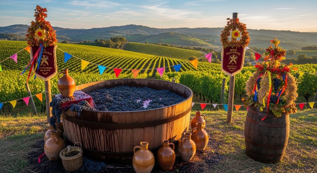 Festa da Vendima en O Rosal: viñas, pisado y vino nuevo
