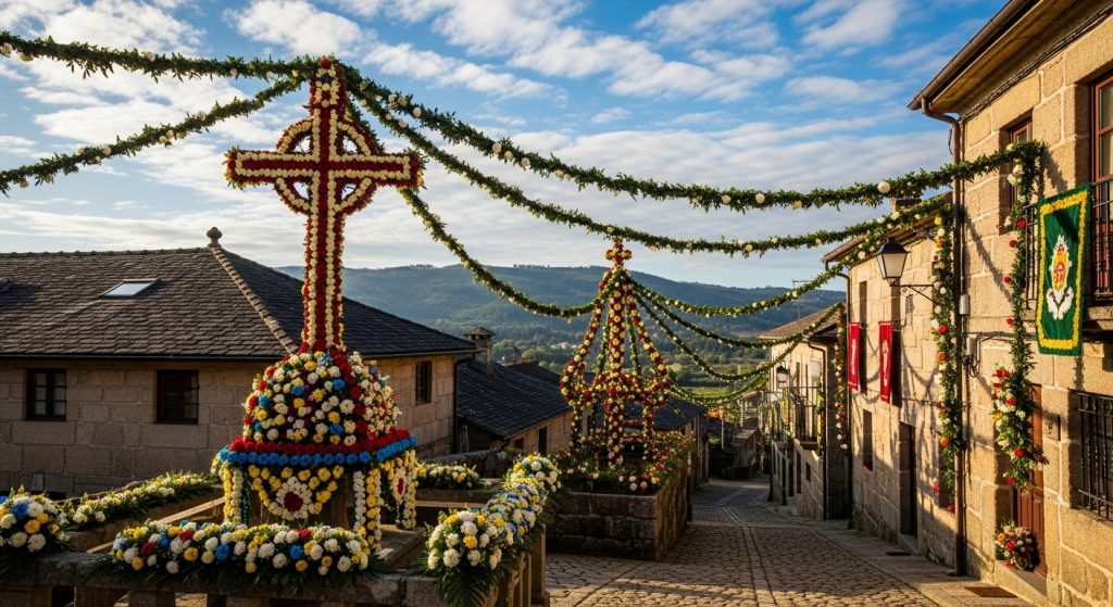 Festa das Cruces en O Incio: flores, procesiones y fe local