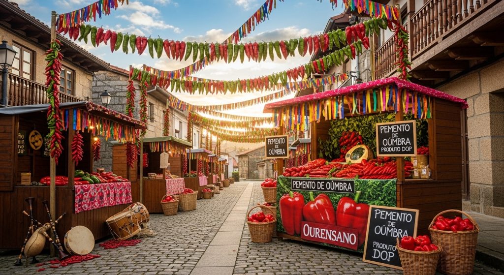 Festa do Pemento de Oímbra: producto DOP con sabor Ourensano