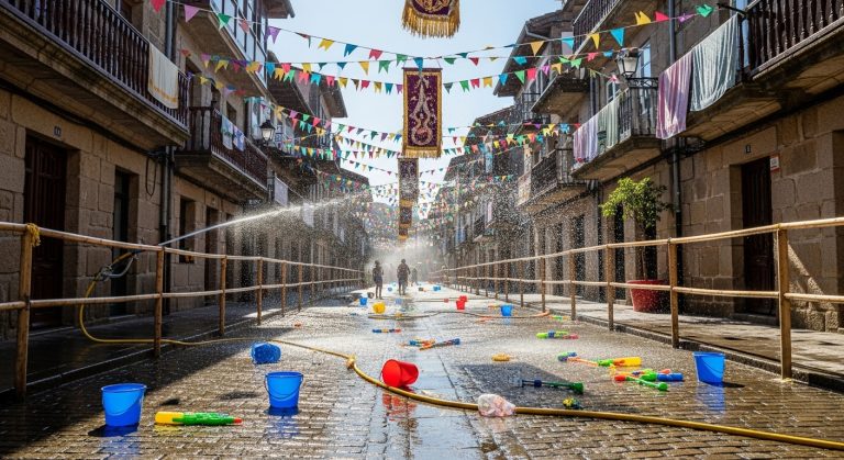 Festa da Auga en Vilagarcía de Arousa: la batalla más refrescante