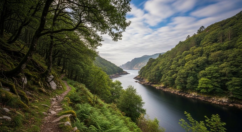 Sendeiro do río Tambre desde Noia: o val esquecido da Barcala