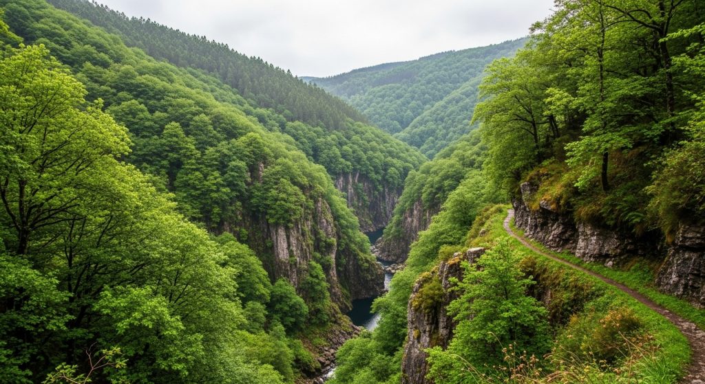 Ruta do Barranco do Río Mazo en Negueira: vertixe no Courel