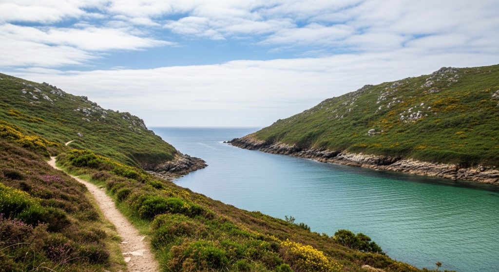Sendeiro da Enseada de Ardora: augas calmas en Cedeira