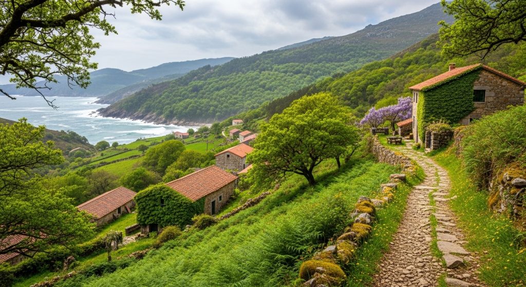 Percorrido pola Serra do Candán: maseiros e trepadeiras no Morrazo