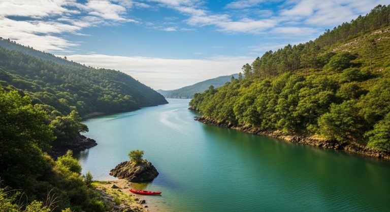 Escapada al río Berón en kayak en verano