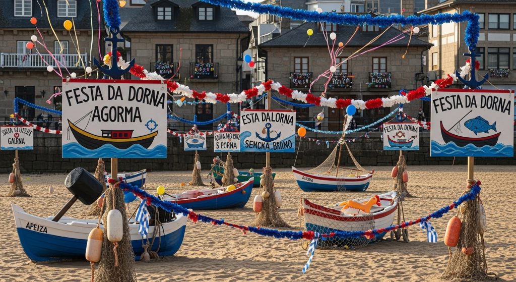 Festa da Dorna en Ribeira: humor marinero y juegos populares
