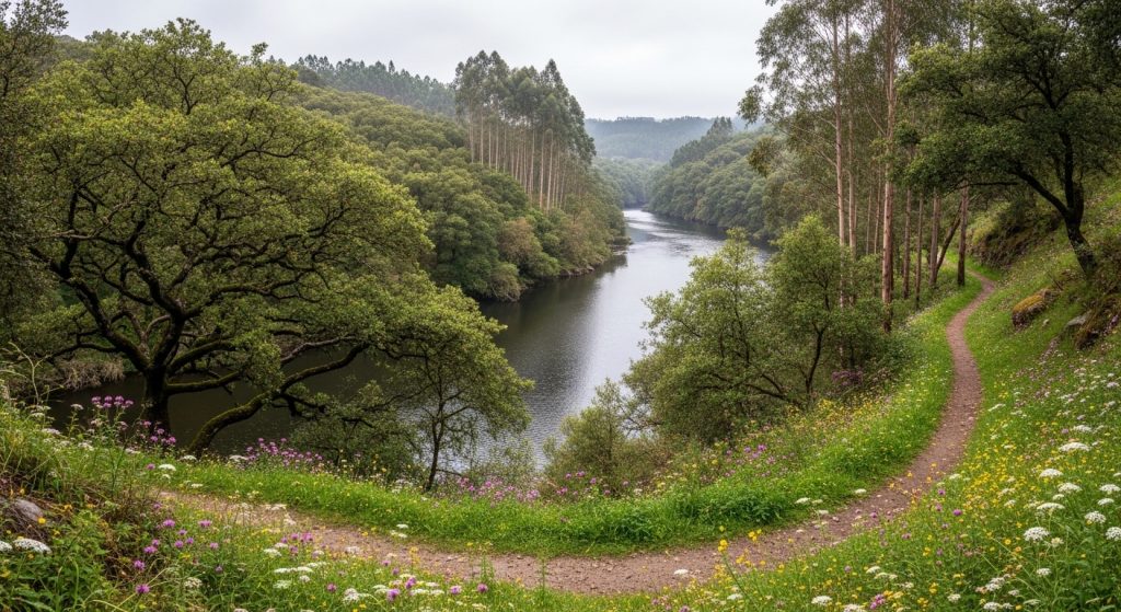 Sendeiro do río Ulla desde Padrón: o final do Camiño do Xacobeo