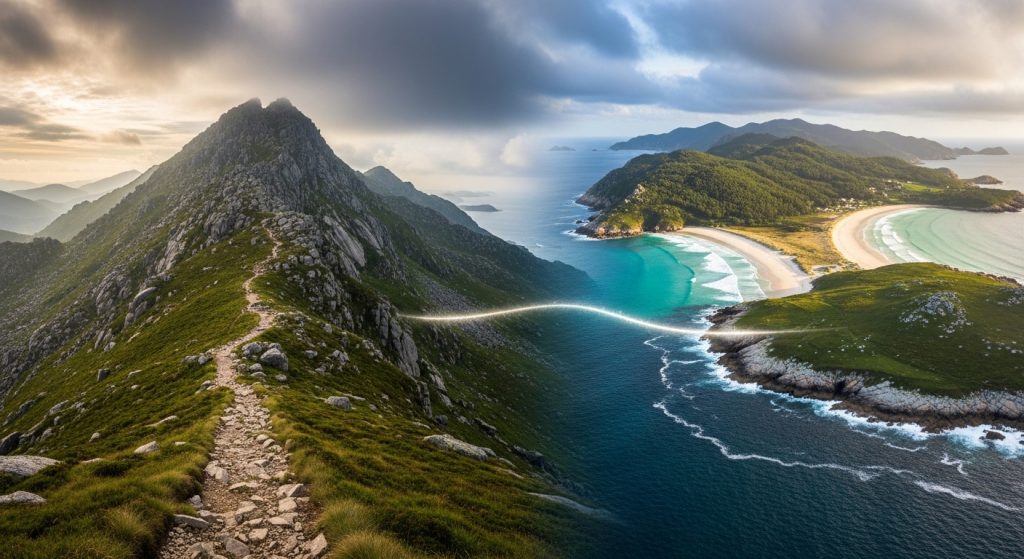 Travesía do macizo do Pindo e o Castro de Cíes: dous mundos conectados