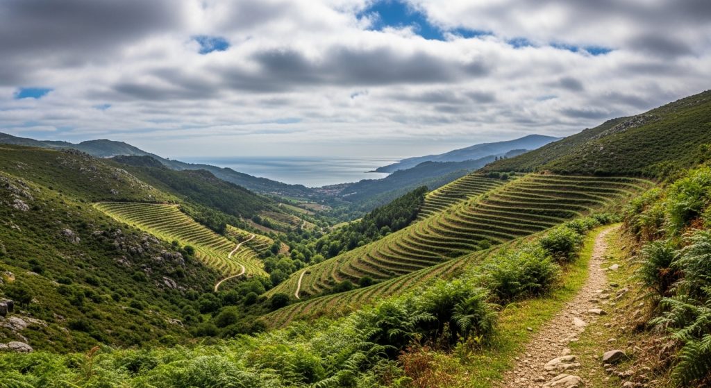 Travesía da Serra do Faro de Avión: vales escarpados e viñedos