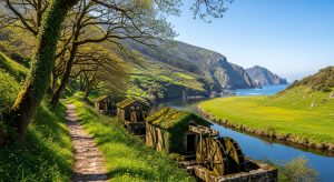 Ruta dos muíños de Arzúa en primavera